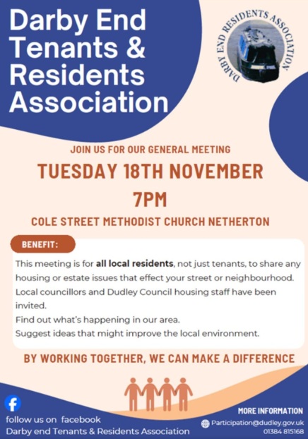 Darby End Tenants and Residents Association - General Meeting